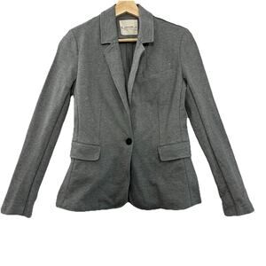 Everlane The Dream Blazer Womens XS Gray Knit Pockets Preppy Career Capsule